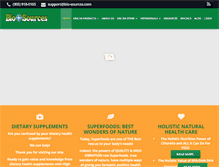 Tablet Screenshot of bio-sources.com